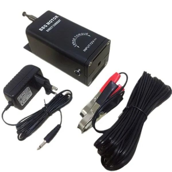 Churrasqueira com motor elétrico e linha de clipe