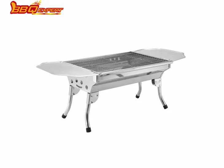 BBQEXPERT Mini churrasqueira portátil ao ar livre S/S pequena churrasqueira a carvão