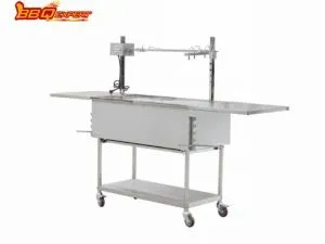 Churrasqueira Rotisserie Pesada Multi-função Grelhador de Aço Inoxidável Externo ou Interno com Espeto Rotisserie